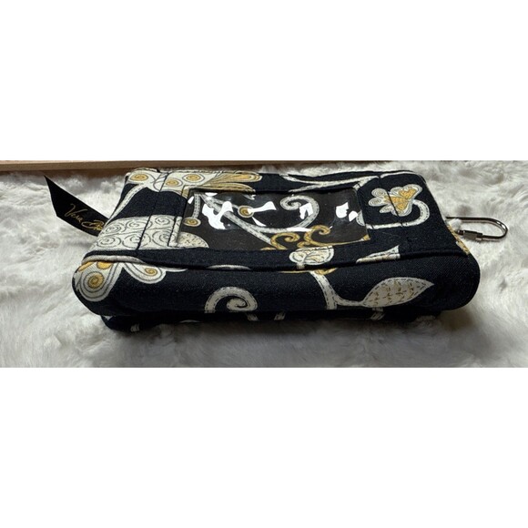 VERA BRADLEY POCKET WALLET YELLOW BIRD 6 X 4 Inch Carabiner - Picture 7 of 7